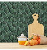 Sage Green peel and Stick Wall Tile | Hexagon Kitchen Backsplash Tiles | self Adhesive Tiles for Home Décor